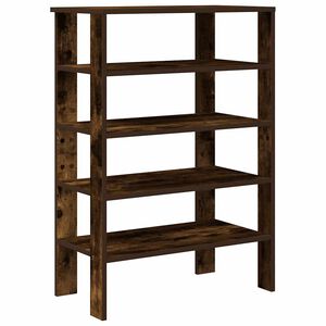 vidaXL Schoenenrek 61x32x87,5 cm bewerkt hout gerookt eikenkleurig