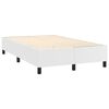 vidaXL Boxspring met matras kunstleer wit 120x190 cm