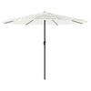 vidaXL Parasol met stalen paal 324x324x247 cm wit