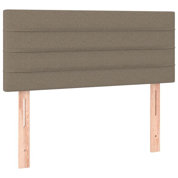 vidaXL Hoofdbord 100x5x78/88 cm stof taupe