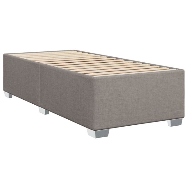 vidaXL Bedframe zonder matras 80x200 cm stof taupe