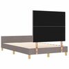 vidaXL Bedframe met hoofdeinde Taupe 120 x 200 cm Stof