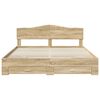 vidaXL Bedframe met hoofdeinde Sonoma Eiken 180 x 200 cm Bewerkt hout