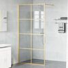 vidaXL Inloop Douche Wand Goud 100 x 195 cm gehard glas