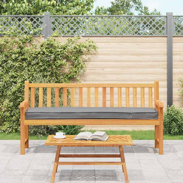 vidaXL Pallet Kussen Set 2 pcs Grijs 180 x 40 x 8 cm 100% Polyester