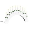 vidaXL Kerst Kaarsenboog met 10 LED Kaarsen LED's Warmwit