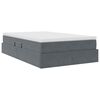 vidaXL Opbergbed met matras Donkergrijs 120 x 190 cm Fluweel