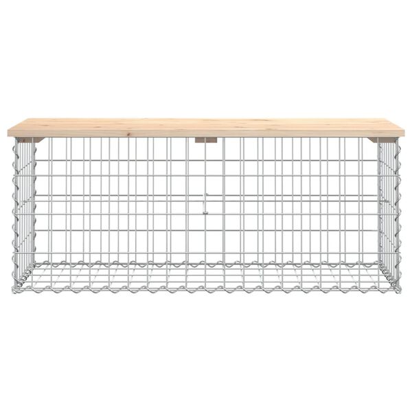 vidaXL Tuinbank Schanskorfontwerp 103x44x42 cm massief grenenhout