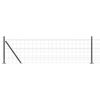 vidaXL Euro-hek met betonnen voetstuk 10 x 0,6 m PVC-Coated Staal Mesh