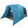 vidaXL Dome Tent 6-Person met dak met opslag Blauw 500 x 314 x 206 cm