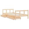 vidaXL Kinderbedframe met lades 90x190 cm massief grenenhout