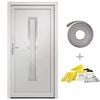 vidaXL Voordeur 98x208 cm PVC wit