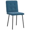 vidaXL Eetkamerstoelen 4 st fluweel blauw