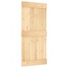 vidaXL Schuifdeur NARVIK Naturel en Zwart 95 x 210 cm (213,5 cm)