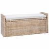 vidaXL Opslagbank GENDT Naturel 110 x 40 x 50 cm Rattan