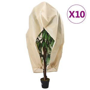 vidaXL Plantenhoezen met ritssluiting 10 st 70 g/m&sup2; 3,93x3 m