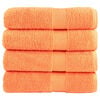 vidaXL Badhanddoeken SOLUND 4 st 600 g/m&sup2; 70x140 cm oranje