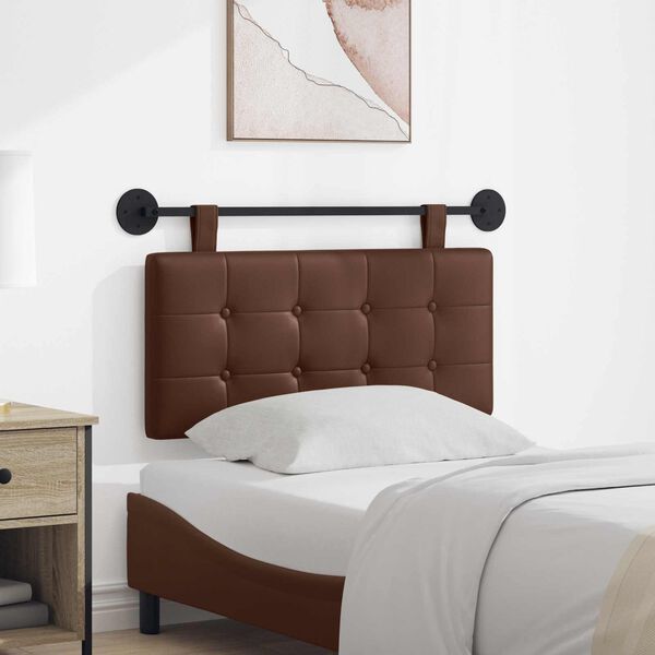 vidaXL Hangend Hoofdeinde Bruin 100 x 55 x 5 cm Nep Leer