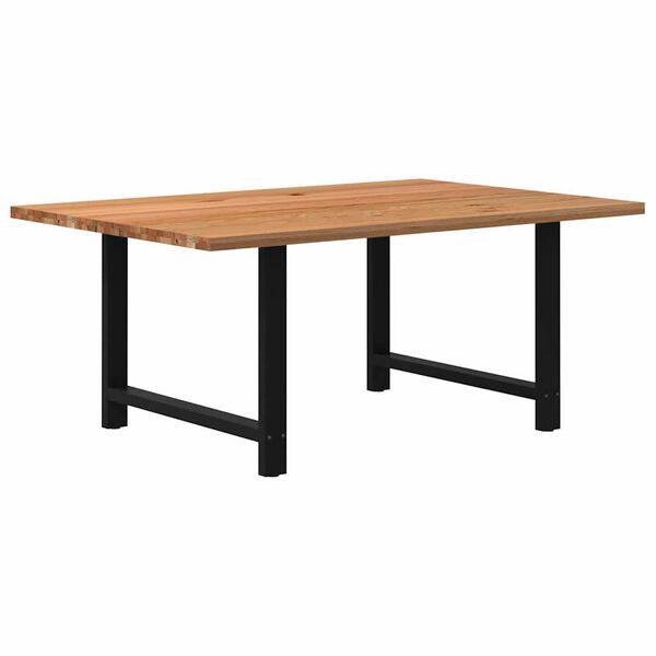 vidaXL Eettafel rechthoekig 180x120x74 cm massief eikenhout lichtbruin