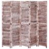 vidaXL Kamerscherm met 5 panelen 175x165 cm hout bruin