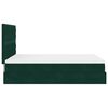 vidaXL Ottoman bed met matrassen en LED's 140x190cm fluweel
