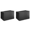 vidaXL Schommelbankhoezen 2 st 12 oogjes 215x150x130/150 cm polyetheen