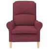 vidaXL Fauteuil Wijnrood 76 x 94 x 102 cm Stof