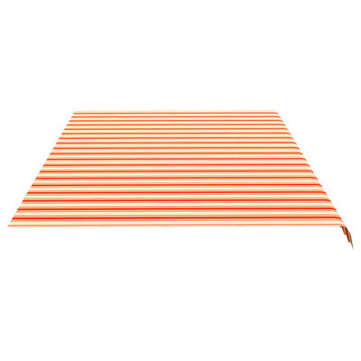 vidaXL Vervangingsdoek voor luifel 6x3,5 m geel en oranje