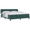 vidaXL Boxspringbed met hoofdeinde Donkergroen 180 x 200 cm Fluweel