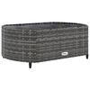 vidaXL 8-delige Loungeset met kussens poly rattan grijs