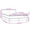 vidaXL Boxspring met matras fluweel donkergroen 140x210 cm