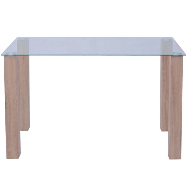 vidaXL Eettafel 120x60x75 cm glas
