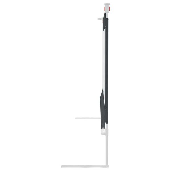 vidaXL Bedhekje peuter 90x25 cm stof donkergrijs