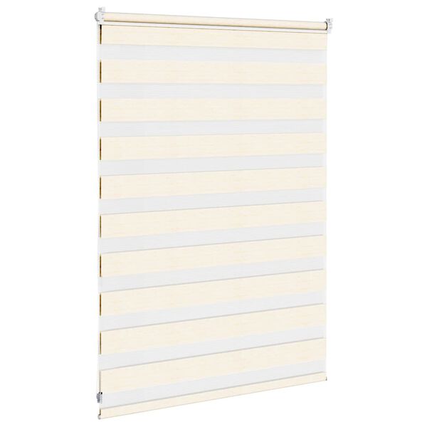 vidaXL Zebra rolgordijn 110x100 cm stofbreedte 105,9 cm marmerbeige