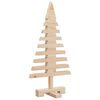 vidaXL | Houten kerstboom | natuurlijk 60 cm Massief grenenhout