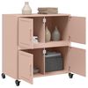vidaXL Dressoir 68x39x72 cm staal roze