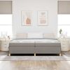 vidaXL Bedframe met matras Taupe 200 x 200 cm Stof