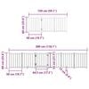 vidaXL Hondenhek inklapbaar met deur 9 panelen 450 cm populierenhout