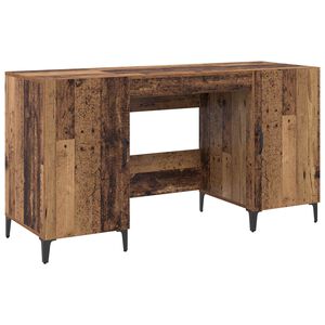 vidaXL Bureau Oudhout Bewerkt hout 140 x 50 x 75 cm
