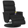 vidaXL Massage Recliner Stoel Zwart 71 x 98 x 106 cm Nep Leer