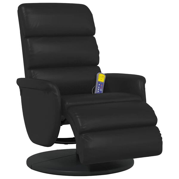 vidaXL Massage Recliner Stoel Zwart 71 x 98 x 106 cm Nep Leer