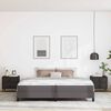 vidaXL Bedframe met matras Grijs 200 x 200 cm Stof