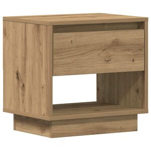 vidaXL Nachtkastje met lade Artisan Eiken 45 x 34 x 44 cm Bewerkt hout