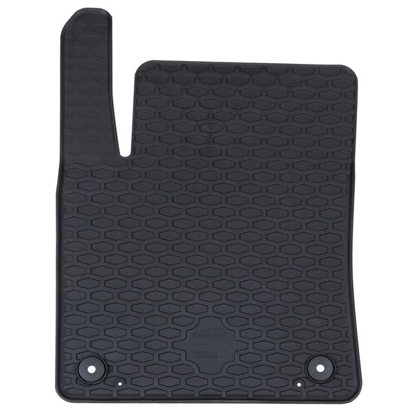 vidaXL Autobodemmat 4 pcs Zwart Rubber