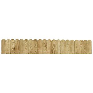 vidaXL Gazonrand 120 cm ge&iuml;mpregneerd grenenhout groen