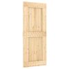 vidaXL Schuifdeur NARVIK Naturel en Zwart 85 x 210 cm (152,5 cm)