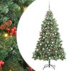 vidaXL Kunstkerstboom 300 LED's Warmwit PVC en Metaal Groen