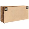 vidaXL Badkamerwandkast 80x25x40 cm bewerkt hout oud houtkleurig