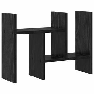 vidaXL Bureau Organizer Zwart eiken 50 x 15,5 x 35,5 cm Bewerkt hout