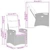 vidaXL Tuinstoel 2 pcs Beige en Licht Grijs 56 x 60 x 112 cm